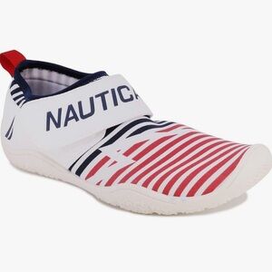 Nautica Red and Navy Striped Aqua Shoes